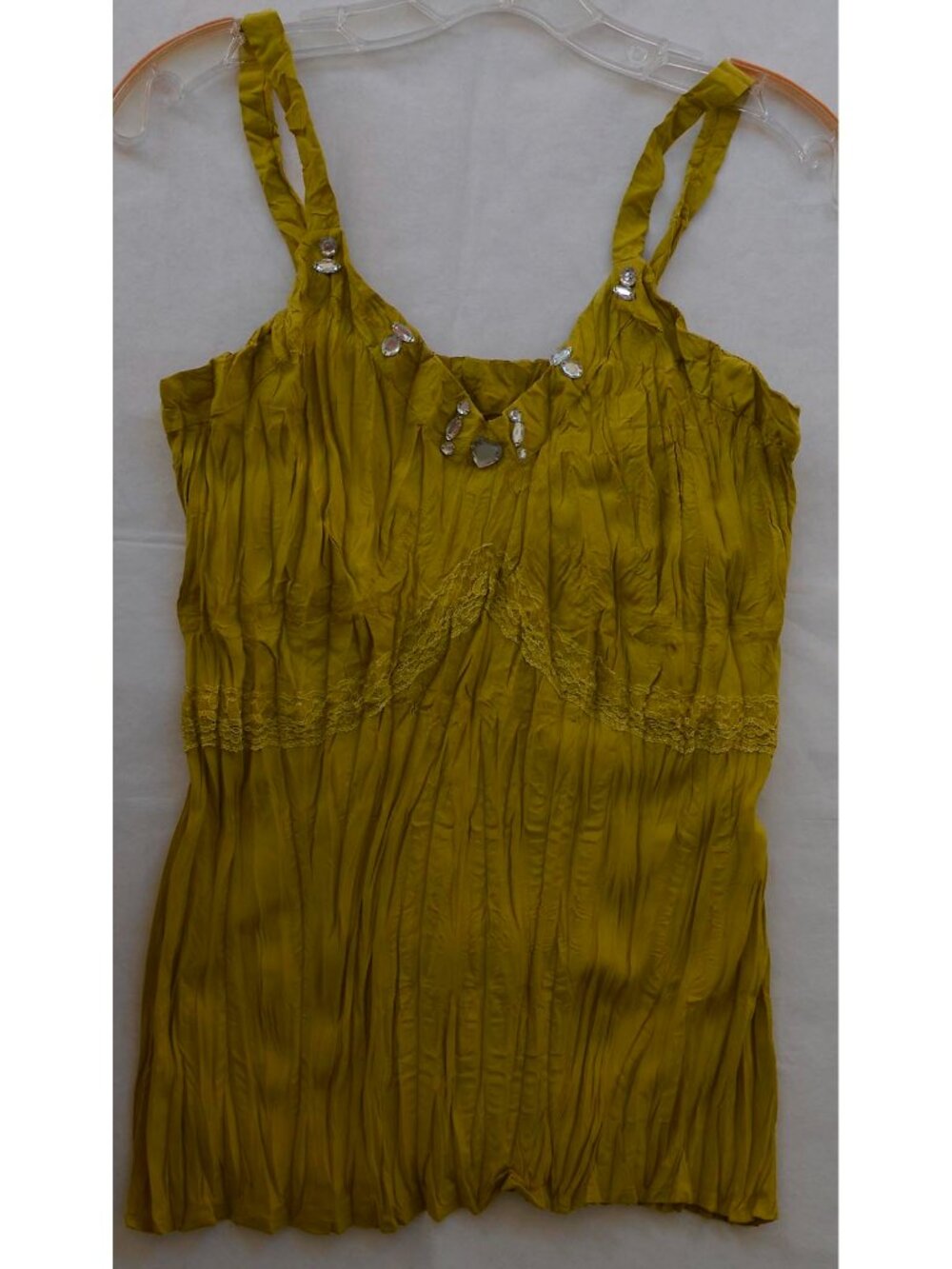 Sandra Steiner perma-pleated stretchy top XL